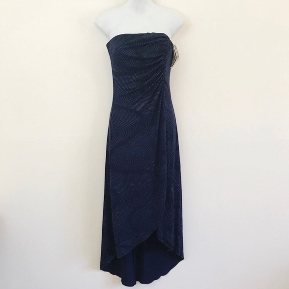 NWT Strapless Blue Formal Homecoming/Prom Dress Size Small - Picture 1 of 5